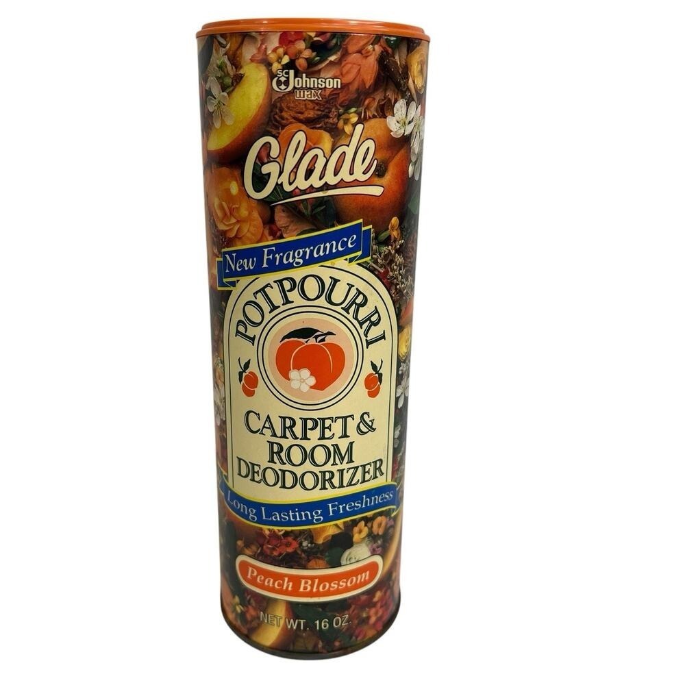 Vintage Glade Peach Blossom Potpourri Carpet Room Deodorizer‎ 16oz 1991 READ